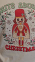 Crystal Stud Christmas Nutcracker T-Shirt